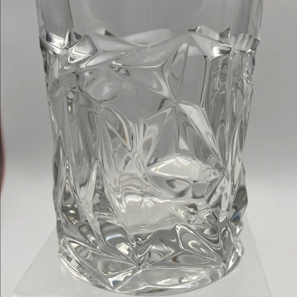 Tiffany & Co. Crystal Rock Cut Highball Tall Glass Set of 4